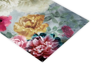 BIEŻNIK DEKORACYJNY 40x200 KWIATY RÓŻE 5448