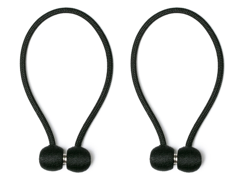 Komplet 2szt. Spinki na Magnes do Firan i Zasłon Czarny 6068