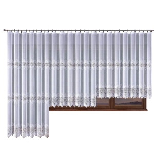 Firana na metry 250 Firany żakardowe Biała