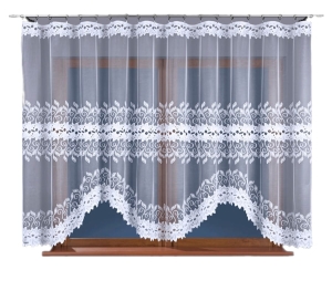 Firanka gotowa żakardowa 180x300 Firany Biała Bastia