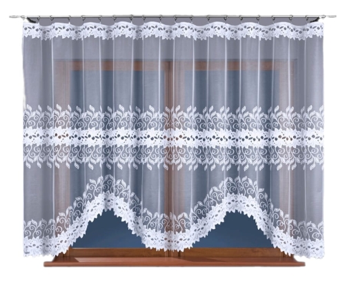 Firanka gotowa żakardowa 180x300 Firany Biała
