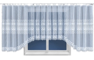 Firanka gotowa żakardowa 160x600 Firany Biała Hernani