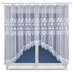 Firanka gotowa żakardowa 160x310 Firany Biała