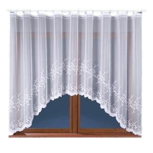 Firanka gotowa żakardowa 160x320 Firany Biała Bakaro