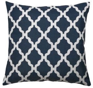 Poszewka 40x40 na Poduszki Wzór Geometryczny Granatowa 7376