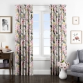 Zasłona Gotowa 140x160 Zasłony Kwiaty Beż 6391