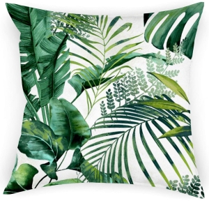 Poszewka 40x40 na Poduszki Liście Zielone 7384