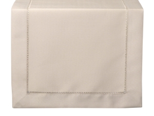 Bieżnik z Mereżką Dekoracyjny na Stół 40x140 Beżowy Gładki