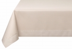 Obrus Dekoracyjny z Mereżką na Stół 90x160 Beżowy Gładki
