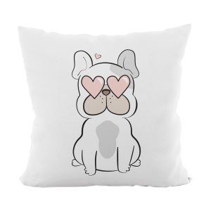 Poszewka na Poduszkę Walentynki 40x40 Dwustronna Piesek