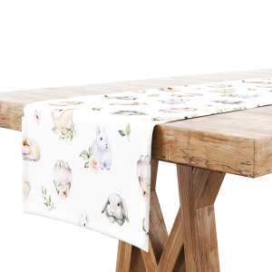 Bieżnik na Stół Świąteczny 40x120 Wielkanoc Zajączki 8277