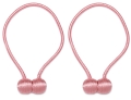 Komplet 2szt. Spinki na Magnes do Firan i Zasłon Różowe 6743