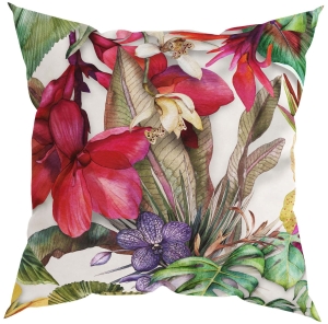 Poszewka 40x40 Poszewki na Poduszki Kwiaty Liście 8592