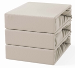 Prześcieradło Bawełniane z Gumką 90x200 Beż Jasny