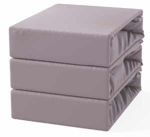 Prześcieradło Bawełniane z Gumką 200x220 Wrzos/Pudrowy Róż