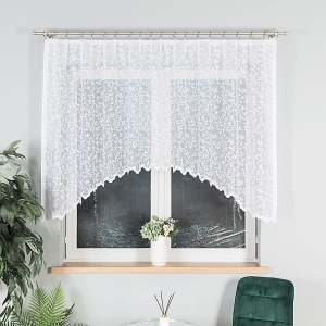 Firana Gotowa Żakardowa 250x130 Firanka Biała Zuzanna