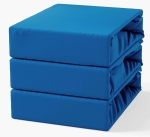 Prześcieradło z Gumką 90x200 Frotte Niebieski Chabrowy Jasny