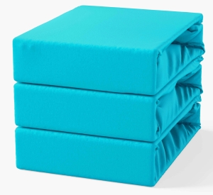 Prześcieradło z Gumką 90x200 Frotte Turkus