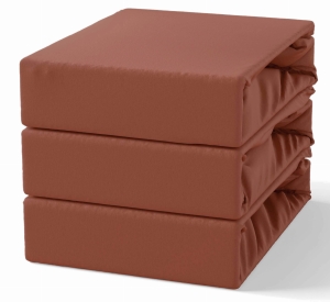 Prześcieradło z Gumką 120x200 Frotte Brązowy Jasny