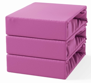 Prześcieradło z Gumką 120x200 Frotte Amarantowy