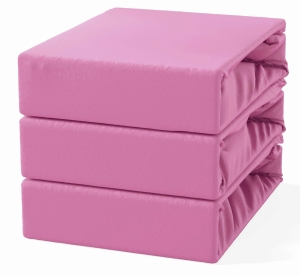 Prześcieradło z Gumką 160x200 Frotte Różowy