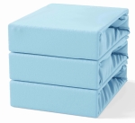 Prześcieradło z Gumką 200x220 Frotte Niebieski Jasny