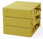 Prześcieradło z Gumką 200x220 Frotte Musztardowy