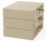 Prześcieradło z Gumką 120x200 Frotte Beżowy Jasny