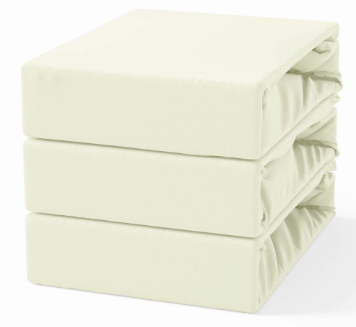 Prześcieradło z Gumką 120x200 Frotte Ecru