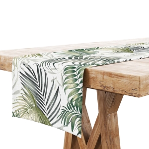 Bieżnik na Stół 40x240 Dekoracyjny Delikatne Liście 8778