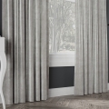 VELVI Tkanina dekoracyjna, wysokość 300cm, kolor 020 szary VELVI0/TDP/020/000300/1