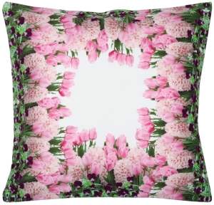 Poszewka Dekoracyjna 40x40 Wiosenna Kwiaty Róż