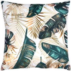 Poszewka Dekoracyjna 45x45 Welur Liście