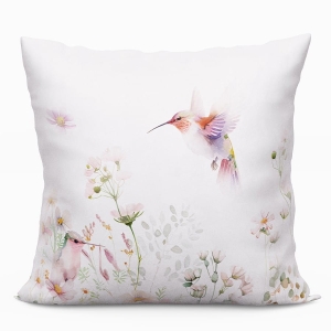 Poszewka Dekoracyjna 40x40 Velvet Pastelowe Kwiaty Polina