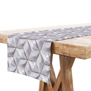 Bieżnik na Stół 40x200 Dekoracyjny Szary 9213