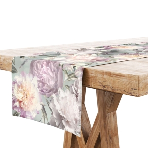 Bieżnik na Stół 40x140 Dekoracyjny Kwiaty 9208