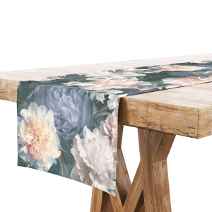 Bieżnik na Stół 40x140 Dekoracyjny Kwiaty 9209