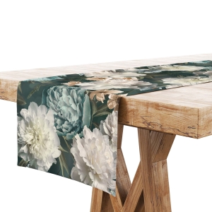 Bieżnik na Stół 40x200 Dekoracyjny Kwiaty 9210