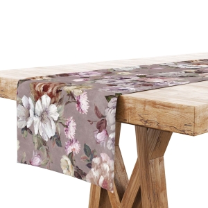 Bieżnik na Stół 40x200 Dekoracyjny Kwiaty 9212
