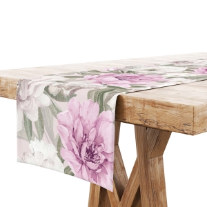 Bieżnik na Stół 40x200 Dekoracyjny Kwiaty Róż 9248