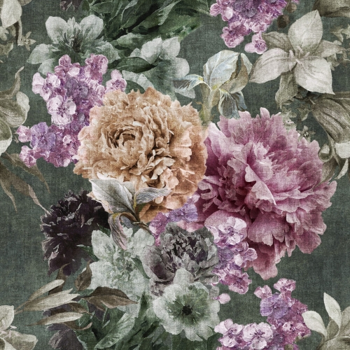 Tkanina na Zasłony Obrusy Materiał na Metry Kwiaty 7882