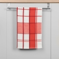 Ścierka Kuchenna 50x70 Ścierki Super Chłonne KRATI Czerwona