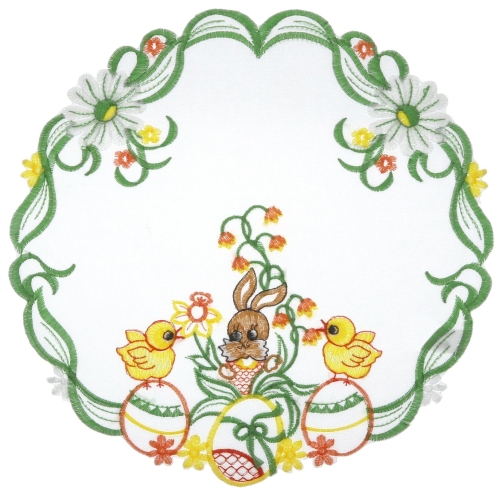 Serwetka Wielkanocna do Koszyczka 30cm Serwetka Świąteczna Zajączek