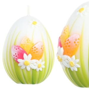 Świeca Wielkanocna Jajko 9x7cm Świeczki Wielkanocne Pisanki Świeczka Wielkanoc