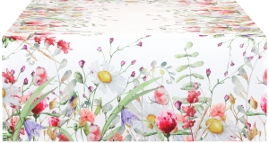 Bieżnik na Stół 50x100 Matowy Bieżnik Dekoracyjny w Kwiaty Bieżniki Kwiatowe