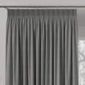 Materiał na Zasłony Szary na Metry 290cm Tkanina Szara Welur na Zasłony Bieżniki