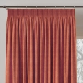 Materiał na Zasłony Gładki 290cm Tkanina na Zasłony Poszewki Welur Ceglasta