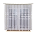 Firanka na Metry Żakardowa 150cm Firana na Metry Firany Białe Pasowy Wzór