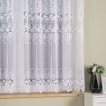 Firanka na Metry Żakardowa 160cm Firana na Metry Firany Białe Pasowy Wzór