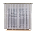 Firanka na Metry Żakardowa 160cm Firana na Metry Firany Białe Pasowy Wzór